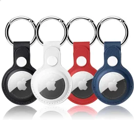 4 Pack AirTag Holder, Airtag Keychain for Apple Air tag, Air Tag Holder Protective Tracker Cover for Backpacks, Keys, Bags, Pets, and Luggage (Multi-Color)