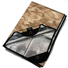 Arcturus Heavy Duty Survival Blanket  Insulated Thermal Reflective Tarp - 60" x 82". All-Weather, Reusable Emergency Blanket for Car or Camping (Desert Camo)