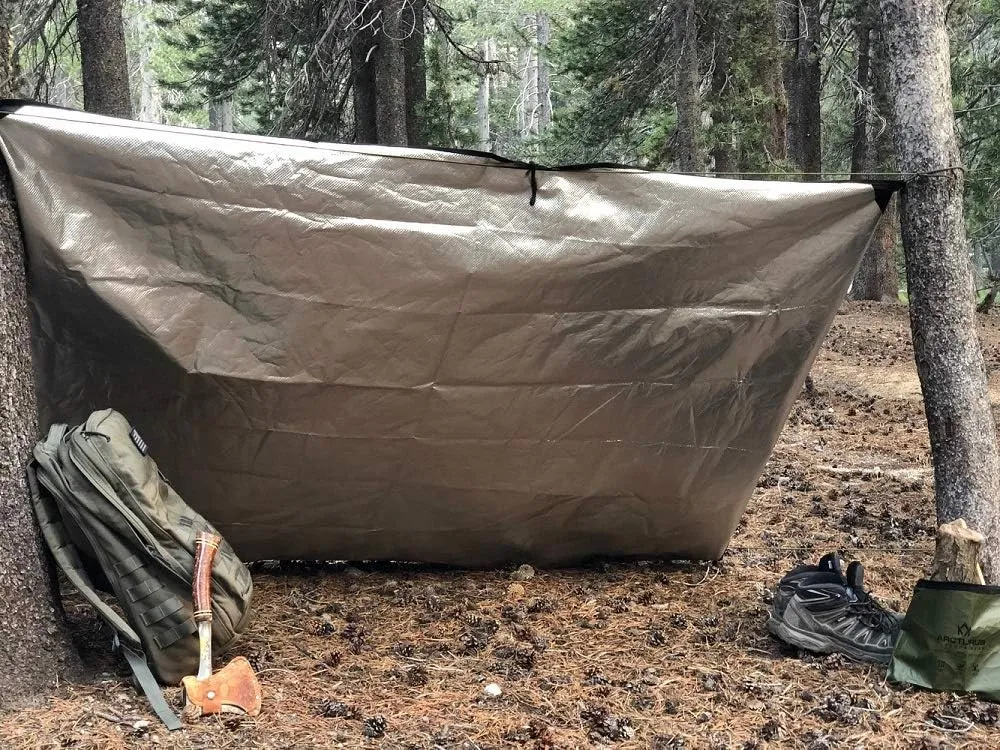 Arcturus Heavy Duty Survival Blanket  Insulated Thermal Reflective Tarp - 60" x 82". All-Weather, Reusable Emergency Blanket for Car or Camping (Desert Camo)