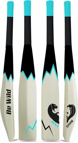 Be Wild Heavy Duty Plastic Cricket Bat Full Plastic bat Hard Plastic Bat Cricket bat Full Size for All Age Groups ??Kids Boys Girls Adults