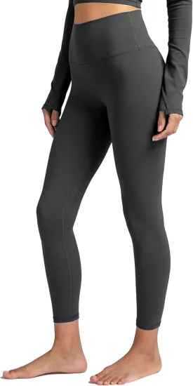 Colorfulkoala Dreamlux No Front Seam Leggings for Women 25"/28" Inseam, Seamless High Waisted Buttery Soft Yoga Pants