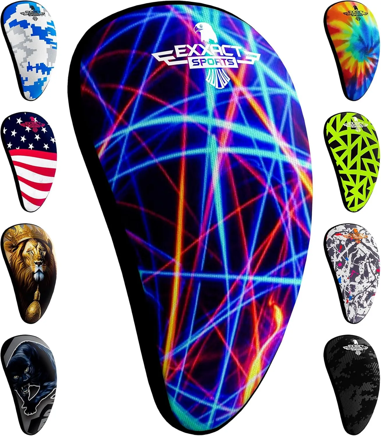 Exxact Sports Lightweight Athletic Cup Mens & Boys with Soft Rim Comfort for Superior Support, Baseball Cup Youth Boys for T-Ball, Football, Lacrosse, Hockey Groin Protector MMA Cup