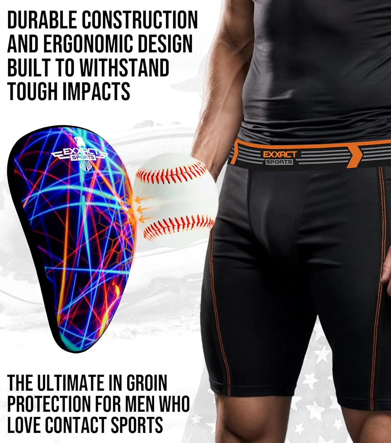 Exxact Sports Lightweight Athletic Cup Mens & Boys with Soft Rim Comfort for Superior Support, Baseball Cup Youth Boys for T-Ball, Football, Lacrosse, Hockey Groin Protector MMA Cup