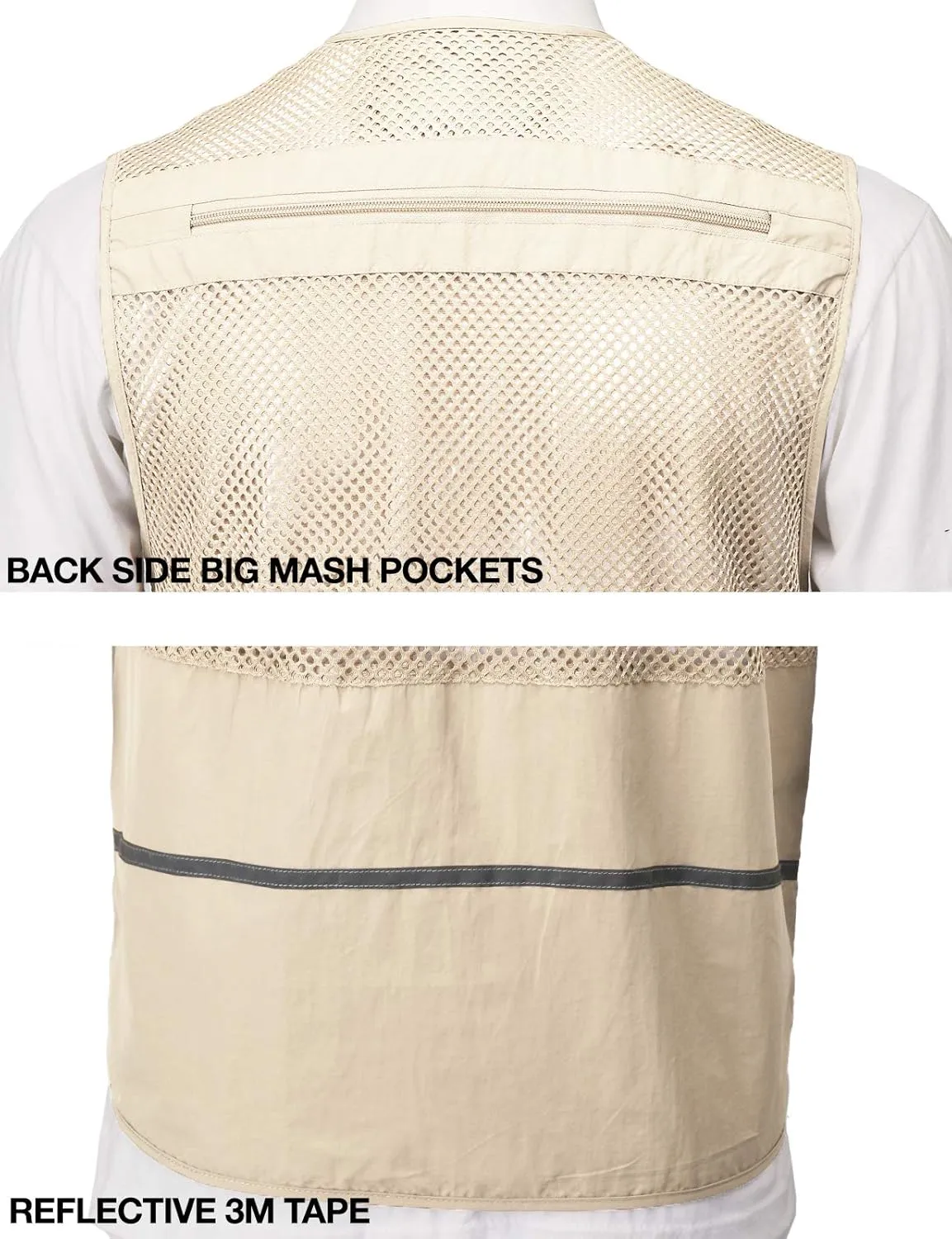 H2H Men's Active Wear Outdoor Vests Work Safari Fishing Travel Utility Summer Vest
