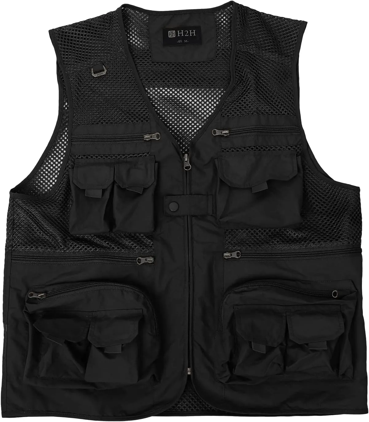 H2H Men's Active Wear Outdoor Vests Work Safari Fishing Travel Utility Summer Vest