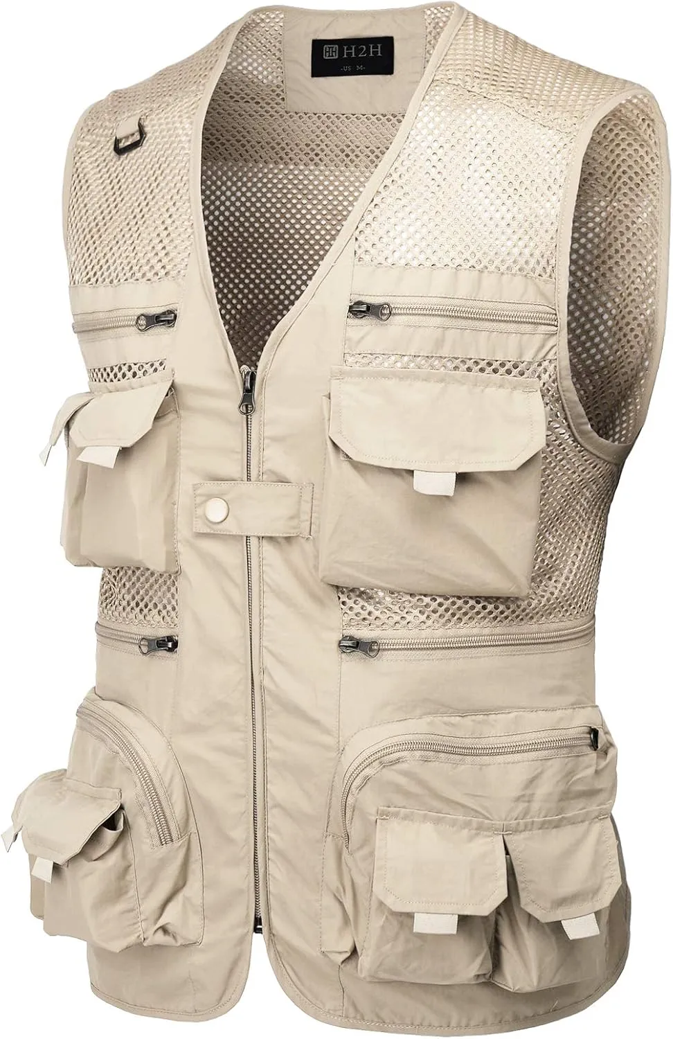 H2H Men's Active Wear Outdoor Vests Work Safari Fishing Travel Utility Summer Vest