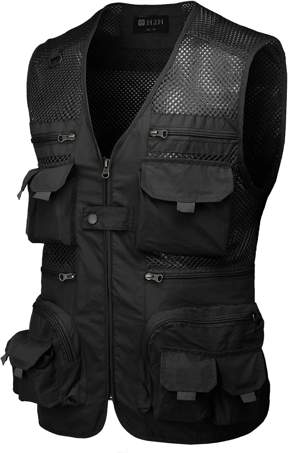 H2H Men's Active Wear Outdoor Vests Work Safari Fishing Travel Utility Summer Vest