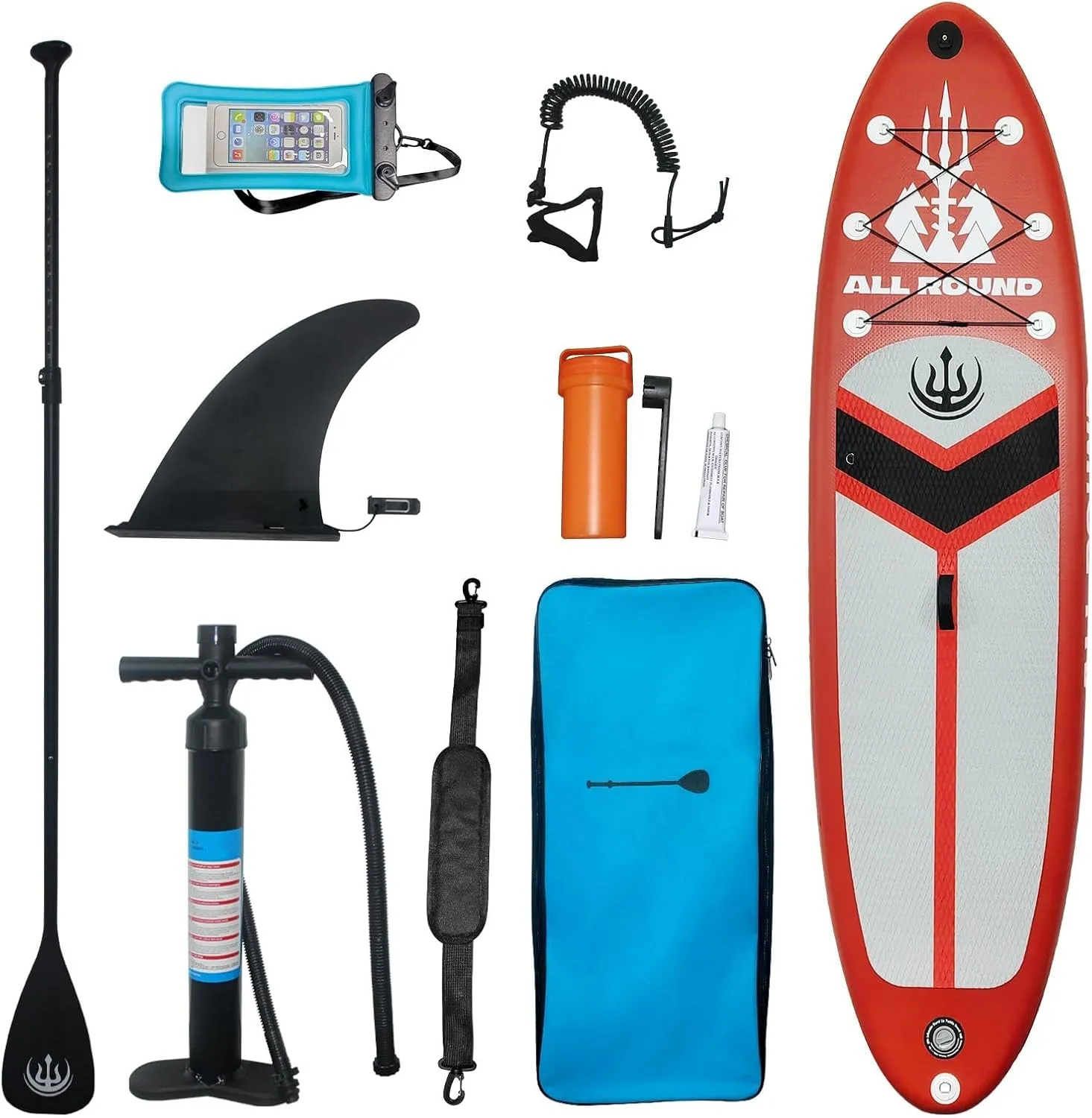 Inflatable Stand Up Paddle Board with SUP Accessories, Ultra-Light Stand Up Paddle Board with Fin, 10.6" Wide and Non-Slip Comfort Deck, 380lb Capacity SUP for Youth & Adults
