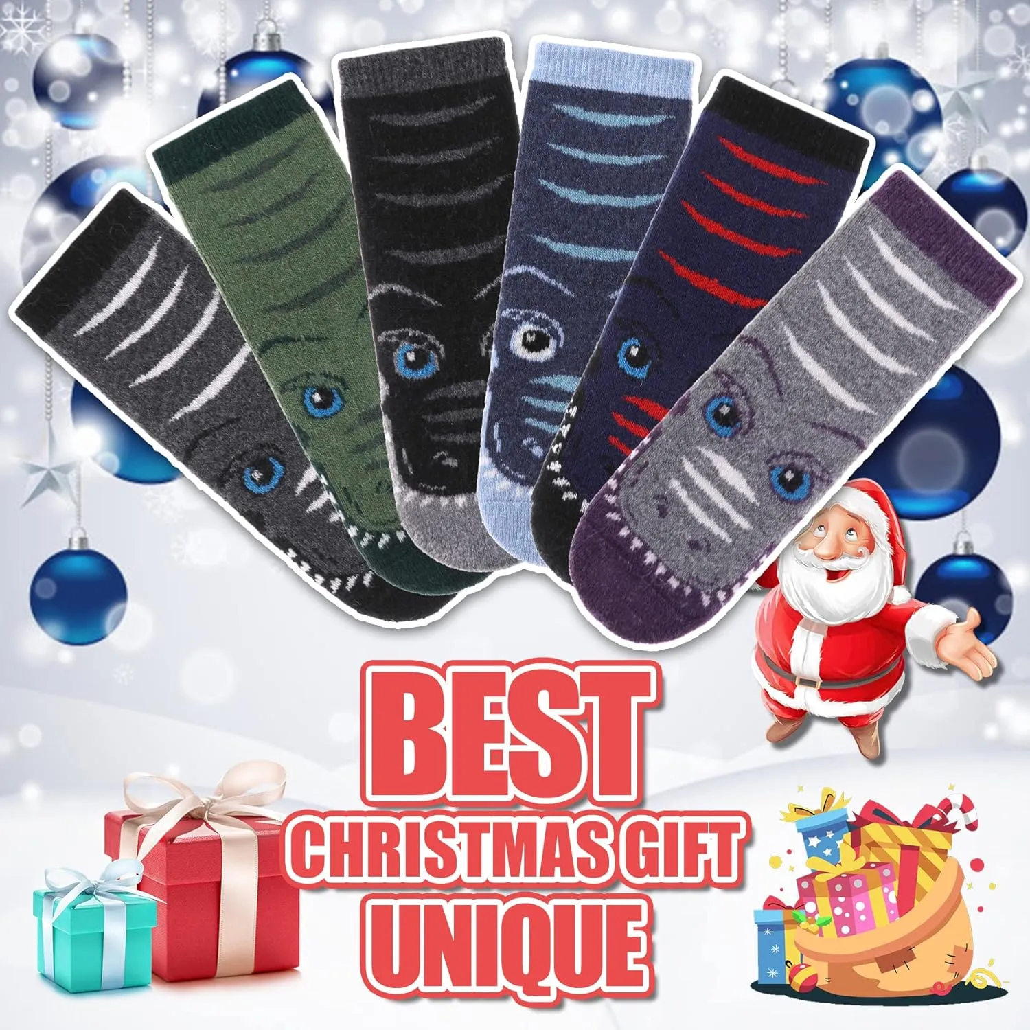 Kids Merino Wool Hiking Socks for Boys Girls Toddlers Thermal Winter Warm Thick Crew Boot Snowboarding Gift Socks