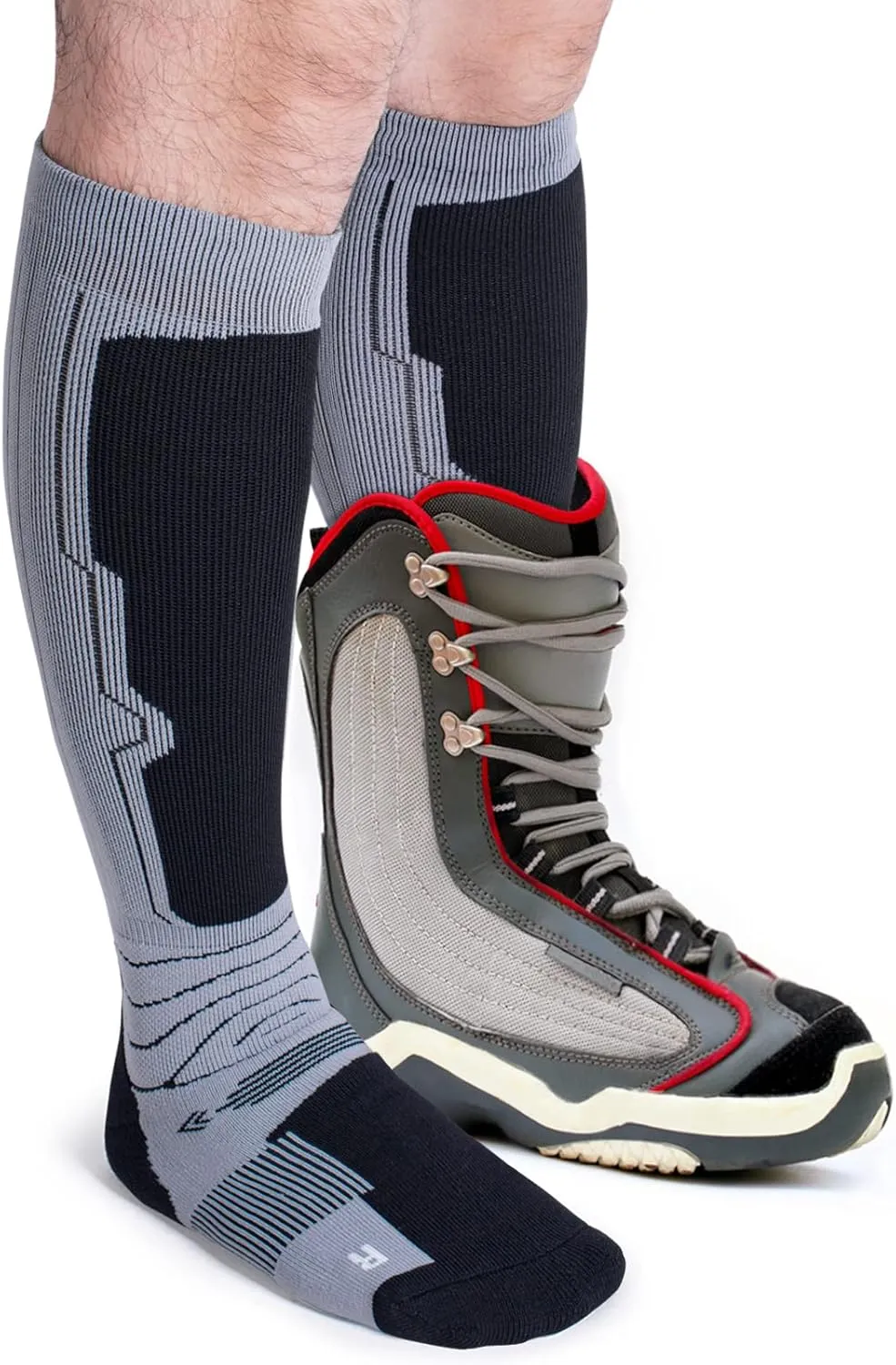 Merino Wool Ski Socks 3 Pack for Skiing, Snowboarding, Winter Thermal