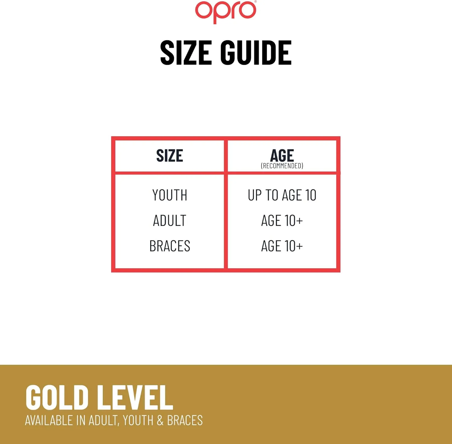 OPRO Gold Level Mouth Guard - Moldable Mouthguard with Premium Comfort Fit, and Multi-Layer Protection for Boxing, MMA, Rugby, Hockey, and Football Mouthpiece ?C Includes Case