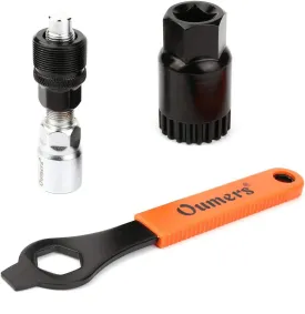 Oumers Bike Crank Extractor and Bottom Bracket Remover With 16mm Spanner Wrench - Bicycle Crank Removal Tool and Arm Remover - Repair Tools Kit