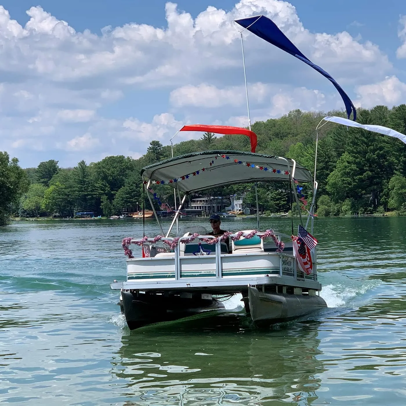 Raft Mount Kit with Solid Color 8' Pennant (OG Blue (Navy))